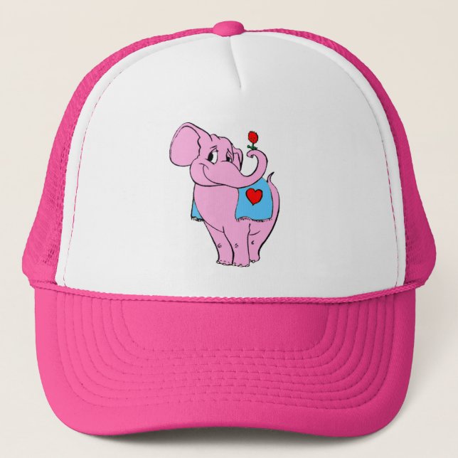 De Camionero Pinky dulce con Gorra Rosa (Anverso)