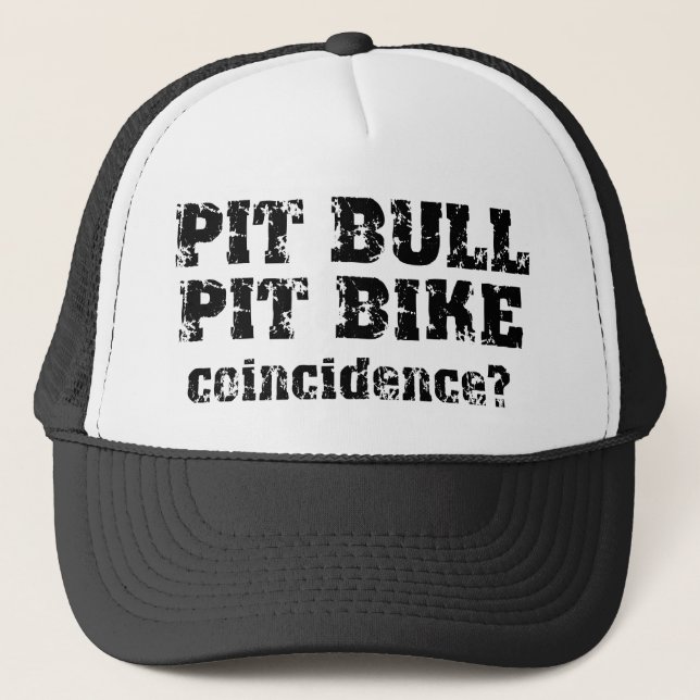 De Camionero Pit Bull Dirt Bike Motocross Pit Bike Cap Gorra (Anverso)