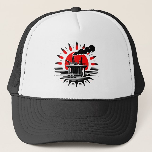De Camionero Plataforma petrolera sobre el Gorra (Anverso)