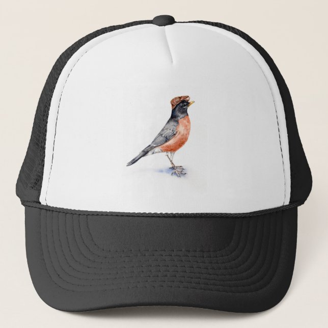 De Camionero Robin Bird en Gorra (Anverso)
