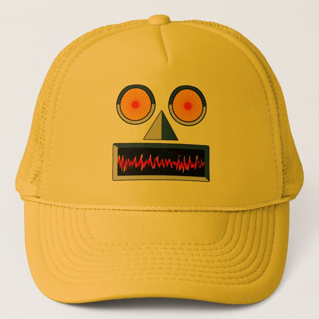 De Camionero Robot Face Gorra (Anverso)