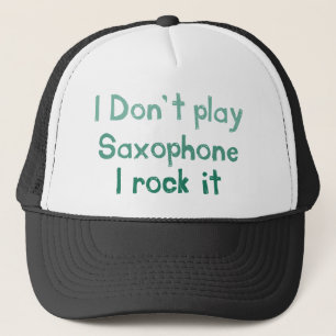 De Camionero Roca del saxofón él gorra