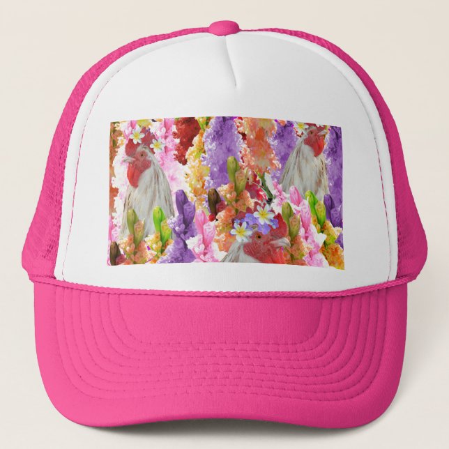 De Camionero Roosters And HollyHocks, Gorra (Anverso)