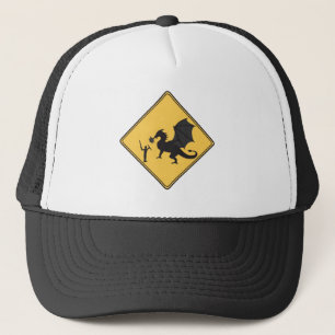 De Camionero Rótulo por carretera - Gorra Knight y Dragon