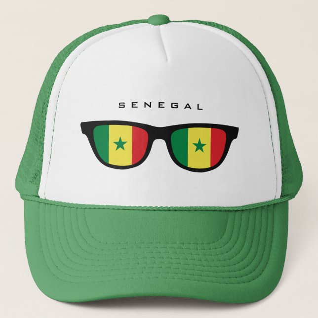 De Camionero Senegal Shades personalizado gorra (Anverso)