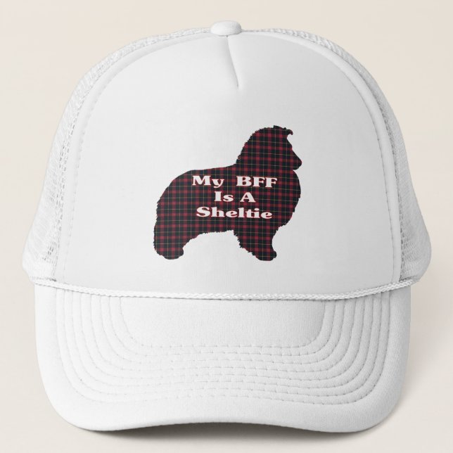 De Camionero Shetland Sheepdog BFF Gorra (Anverso)