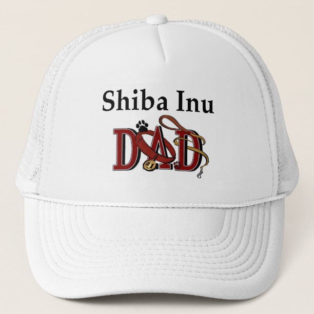 De Camionero Shiba Inu Dad Gorra (Anverso)