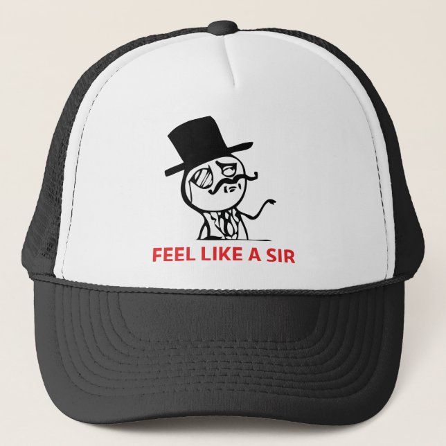 De Camionero Sienta como un sir - gorra (Anverso)