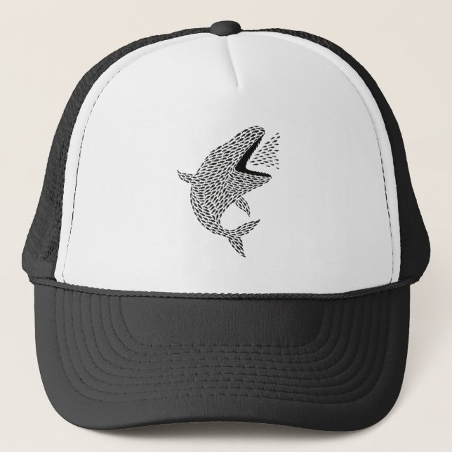 De Camionero Silhouette Orca Gorra (Anverso)