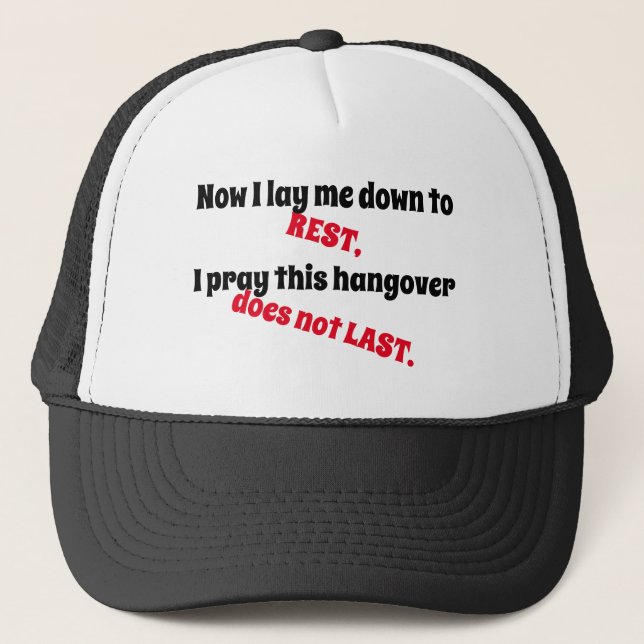 De Camionero Sleeping It Off Novedad Gorra (Anverso)