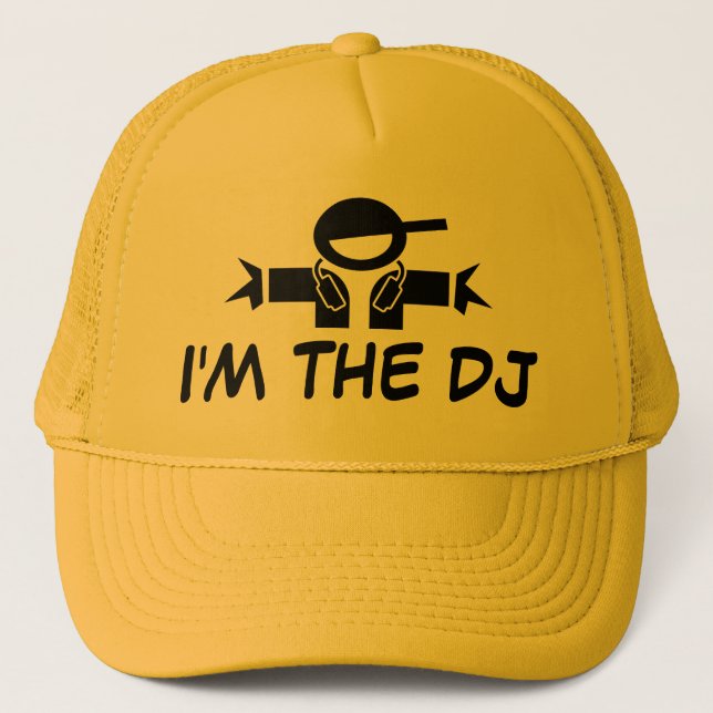 De Camionero Soy el gorra DJ | Gorra con auriculares con DJ (Anverso)
