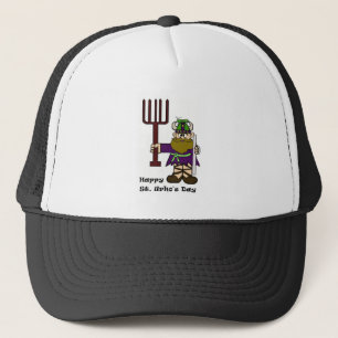 De Camionero St. Urho con un saltamontes en su gorra del gorra