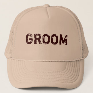De Camionero Tema natural marrón Groom gorra