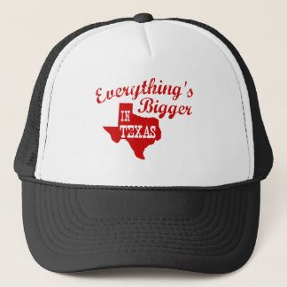 De Camionero Todo es más grande en Texas State Shape Cap Gorra