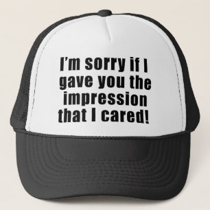 De Camionero Triste si usted piensa cuidé el gorra