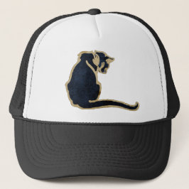 De Camionero Un Gato En Un Gorra