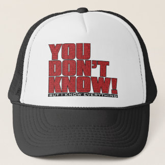 De Camionero Usted no sabe el gorra