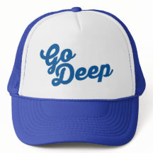 Va profundamente - gorra del softball/de béisbol