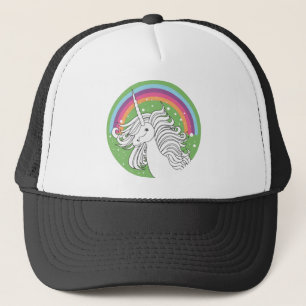 DE CAMIONERO VERDE DEL GORRA DEL UNICORNIO