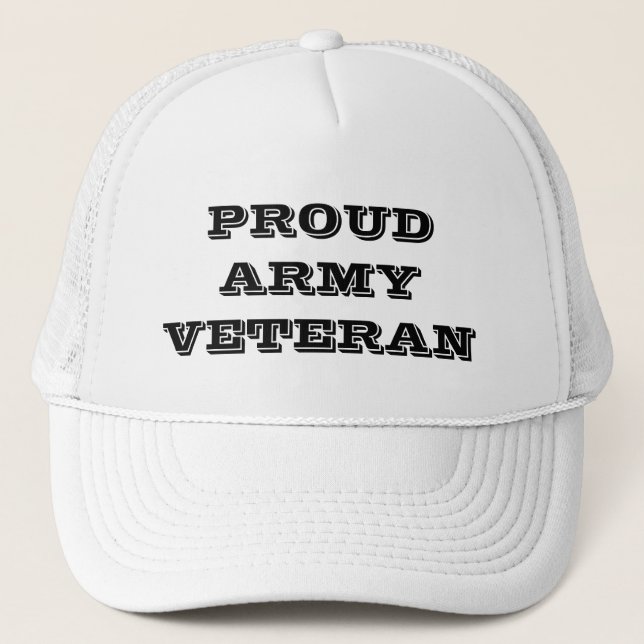 De Camionero Veterano del Ejército Orgulloso gorra (Anverso)
