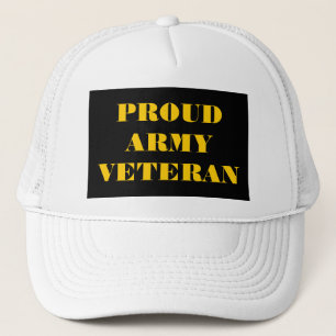 De Camionero Veterano del Ejército Orgulloso gorra