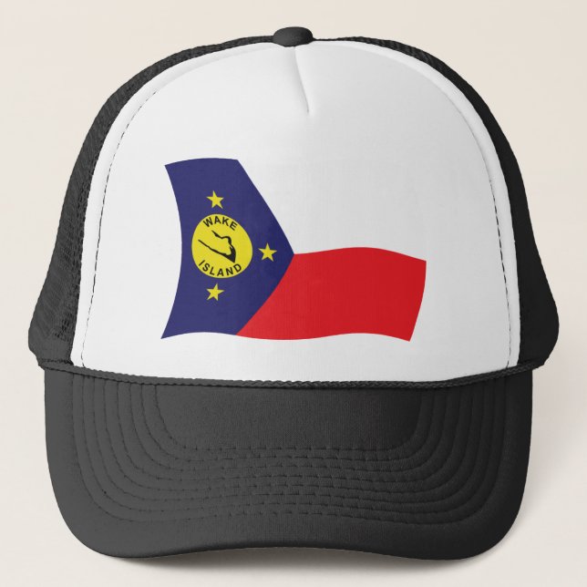 De Camionero Wake Island Flag Gorra (Anverso)