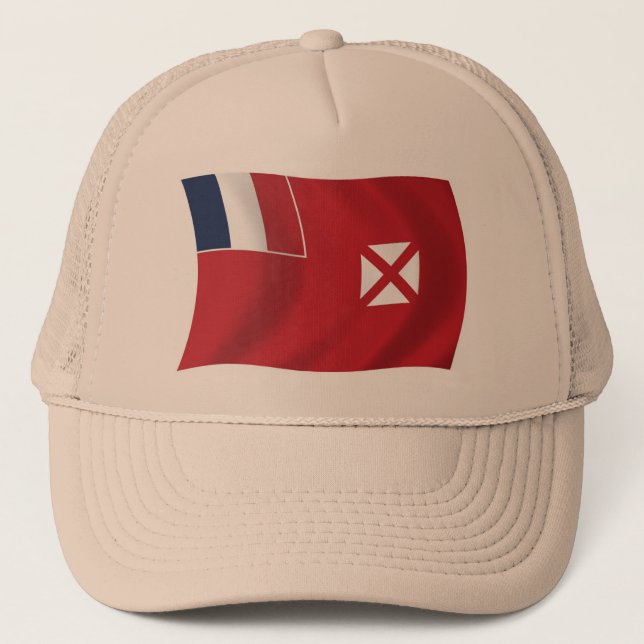 De Camionero Wallis Y Futuna Flag Gorra (Anverso)