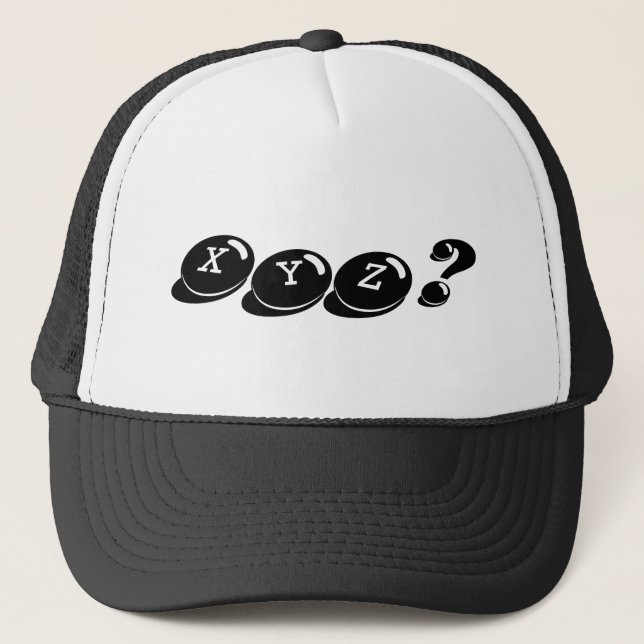 De Camionero ¿XYZ? Gorra (Anverso)