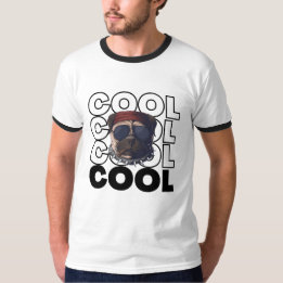🐶 de camiseta de Guay Retro Dog Ringer | Freefit