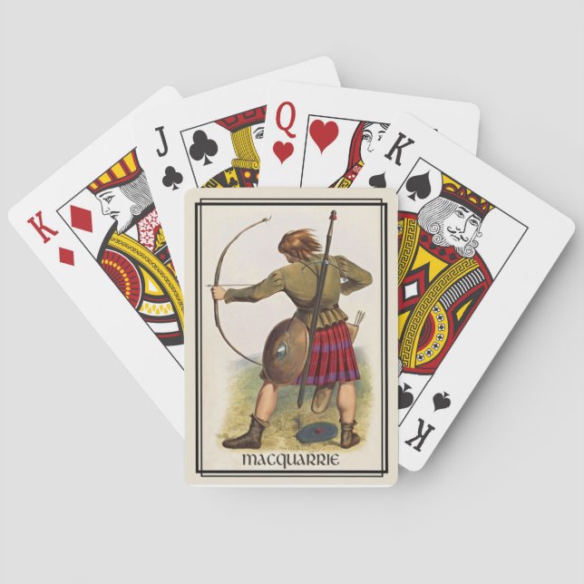 De Cartas Baraja Clásica Clan MacQuarrie Escocia (Reverso)