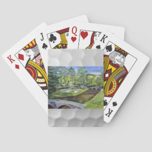 De Cartas Baraja con la pintura del golfland