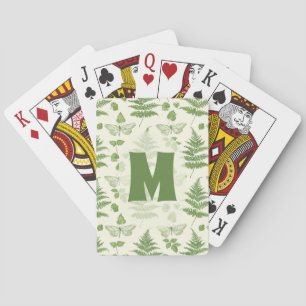De Cartas Baraja Verde Amarillo Helecho Botánico