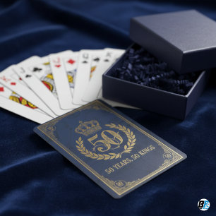 De Cartas Cumpleaños 50 50 Años 50 Reyes Baraja Personalizad