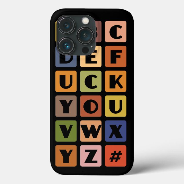 De Case-Mate Para iPhone Alfabetos traviesos Blackberry funda audaz (Reverso )
