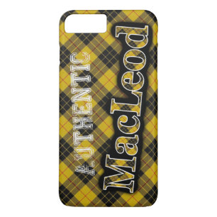 Para iPhone 8 Plus/7 Plus Auténtico MacLeod Scottish Tartan Design Funda