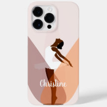 Bailarina ballet negra Funda rosa-mate