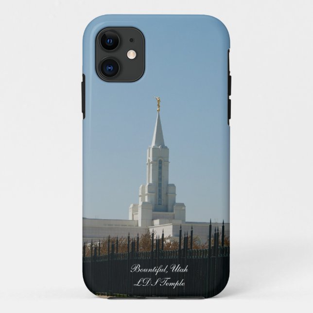 De Case-Mate Para iPhone Bountiful, Utah LDS Temple Funda (Reverso)
