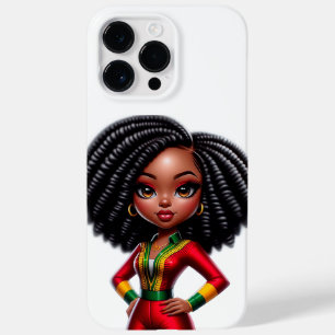 Para iPhone 14 Pro Max De Case-Mate Chibi Chica negro Ipone Funda