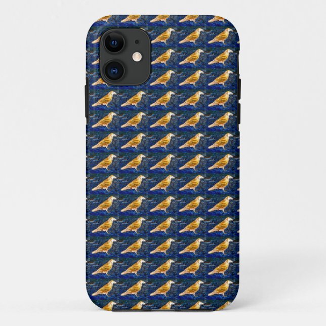 De Case-Mate Para iPhone cuervo marrón sobre funda negro (Reverso)