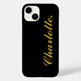 Para iPhone 14 De Case-Mate Diseña tu propio nombre en esta funda negra