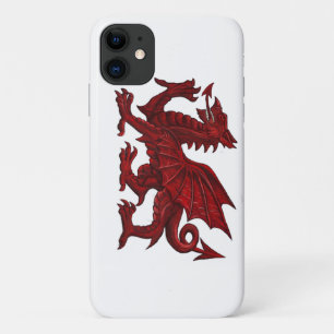 Para iPhone 11 Dragón galés dibujado a mano Funda