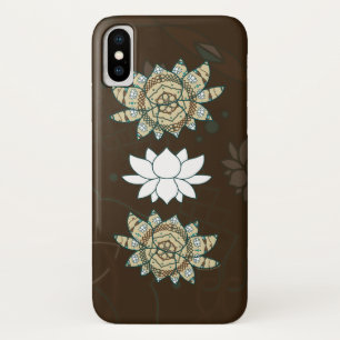 Para iPhone X El Funda Lotus Funda-Mate