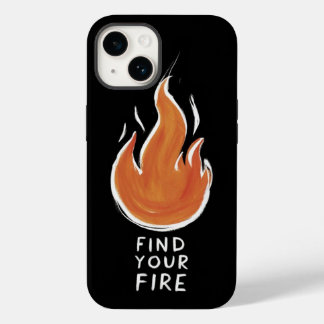 Para iPhone 14 De Case-Mate Enciende tu Pasión | Fuego Dibujado a Mano Funda p