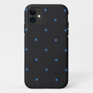 estrellas azules en funda negro