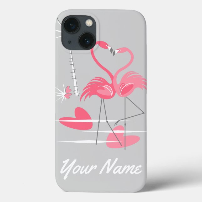 De Case-Mate Para iPhone Flamingo Love Name IPad Mini funda (Reverso)