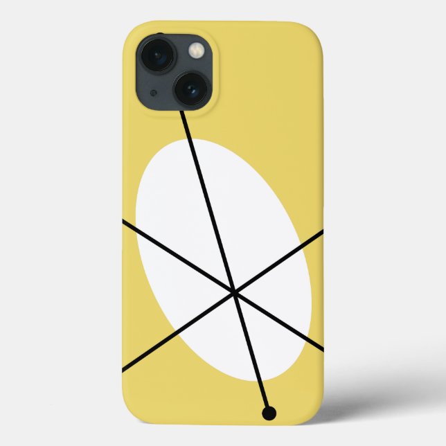 De Case-Mate Para iPhone Funda amarillo azul Dazzle (Reverso)