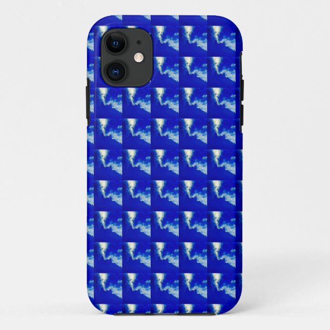 De Case-Mate Para iPhone funda blanco azul (Reverso)