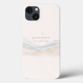 Para iPhone 13 Funda con Estética Minimalista "Llega el Verano"