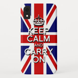 Funda Cool mantén la calma en la bandera del Reino