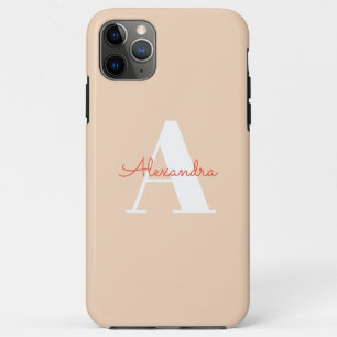 Para iPhone 11 Pro Max Funda inicial adorable